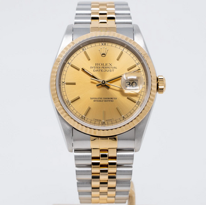 ROLEX Datejust Two Tone Champagne Dial